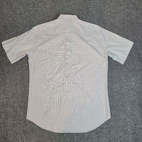 Vtg Peter Millar Mens Button Down Golf Shirt Sz L Short Sleeve Multicolor Plaid - Picture 2 of 10